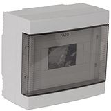 Electraline 60434 60435 wandschakelbord met deur, 4 modules, Wit