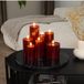 Luxe set ledkaarsen 7-delig - rood