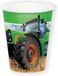 Witbaard Feestbeker Tractor Time Karton 266 Ml Groen 8 Stuks