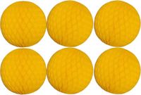 Merkloos / Sans marque Fest-Dekor Gmbh Papieren kerstballen - 6x - goudgeel - 10 cm - kerstversiering voor kerstboom