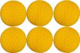 Merkloos / Sans marque Fest-Dekor Gmbh Papieren kerstballen - 6x - goudgeel - 10 cm - kerstversiering voor kerstboom