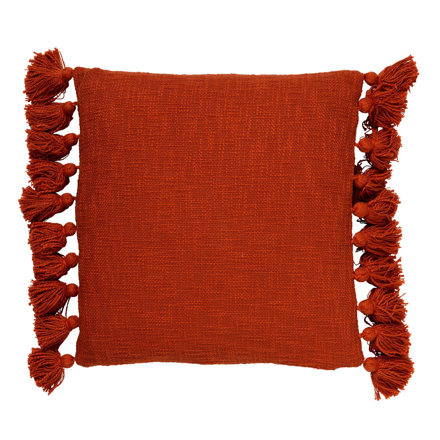 Dutch Decor Kussenhoes Ruby 45x45 cm Potters Clay - Oranje