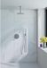 Fortifura Calvi Inbouw Regendoucheset - Rond - Thermostatisch - Plafondarm - 25cm - Hoofddouche - Staaf Handdouche - Gladde Slang - PVD - Geborsteld RVS