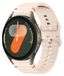 Wigento Samsung Galaxy Watch 7 44/40mm Siliconen horlogeband met golvend patroon, roze