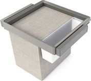 Emuca Kit bestaande uit Quartz hulpbak, mand en verstelbaar frame voor kasten, zachte sluiting en vo