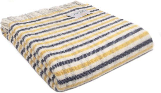 Tweedmill UK Plaid Lifestyle Blauw (Navy) - 150x183 - Wol - Geblokt