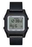 Nixon A1309867-00 Digitale LCD-module voor heren, met siliconen armband, zwart