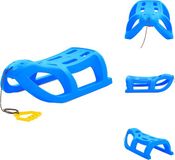 vidaXL Slee - Blauw - 80x39,5x25,5 cm - Polypropeen