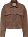 Only Jas Onlstina Faux Suede Jacket Pnt 15351260 Soft Silt /w Contrast Dames Maat - M