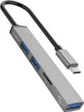 Orico Hub Usb-C Adapter Kaartlezer Voor Laptops, Tablets En Macbooks 3Xusb A 5Gbps