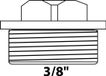 KIRCHHOFF Bouchon, chrome, 3/8"BU
