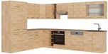 Vicco Hoekkeuken Fame-Line, Goudkleurig Eiken/Goudkleurig Eiken, 347 x 257 cm, WB Eik