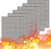 Merkloos WholeFire BBQ Grill Mesh Mat Set, 6PCS Non-Stick Herbruikbare Grill Matten Bakken Accessoires voor Grillen Vlees, Groenten, Koken, Bakken, Grillen en Bakken, 40x33cm