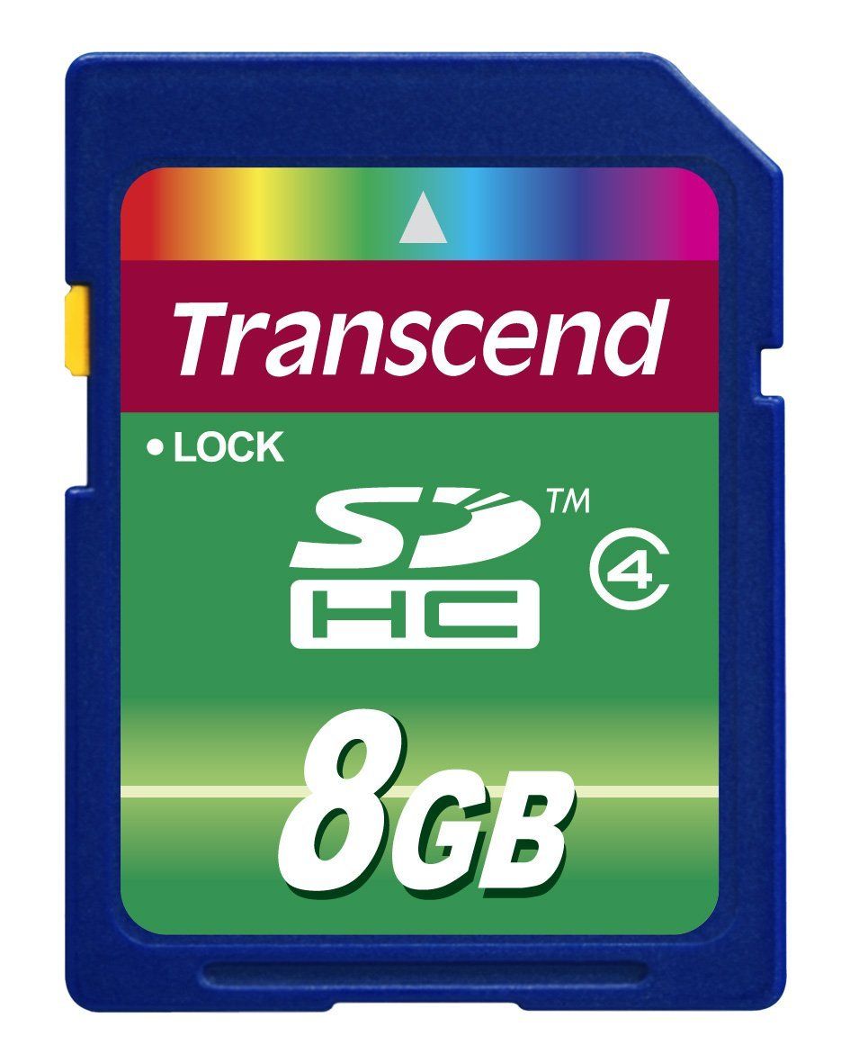 Transcend 8GB SDHC Class 4 - Blauw