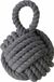 Boltze deurstopper knoop - 1.2 kilo - grijs - jute - 23 x 15 cm