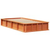 vidaXL Bedframe - Wasbruin - 90 x 200 cm - Massief grenenhout