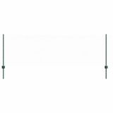 vidaXL Zeshoekig gaashek met palen 10 x 0,8 m PVC-coated staal groen