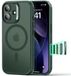 ESR Coque Compatible iPhone 17 - Classic Hybrid HaloLock - Compatible MagSafe / Qi2 - Coque arrière avec aimant - Contrôle caméra - Vert