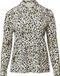 s.Oliver Blouse en jersey élastique avec imprimé léopard pour femmes, manche longue, crème, taille 50