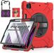 Merkloos Tablethoes geschikt voor Apple iPad Pro 12.9 inch (2018 / 2020 / 2021) – Rood / Zwart – 360° Draaibare Standaard