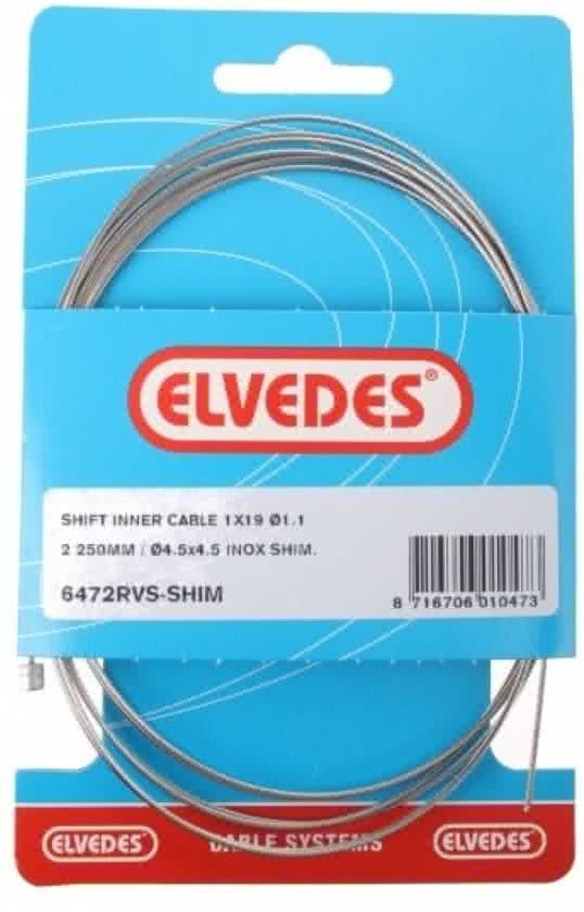 Elvedes Versnellingsbinnenkabel Shimano 2.25 M 1 1 Mm 6472 Zilver