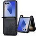 imoshion Étui - Convient pour Samsung Galaxy Z Flip 7 - Version à rabat Mandala Bookcase - Noir