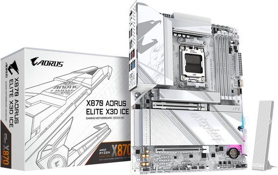 Gigabyte Moederbord X870 A Elite X Ice