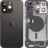 Apple Coque Batterie iPhone 14 Pro Max, Avec Châssis Central, Pièces Complètes, Noir (Space Black), Échange Premium