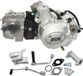 BTS 152FMI horizontale motor, 125 cm³, 4-takt, 4-versnellingsbak, zilverkleurig