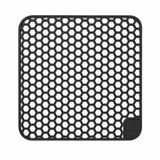 Waterval Gootsteenmat - Siliconen - Zwart - 34,5 x 34,5 cm - Vierkant