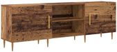 vidaXL meuble TV bois antique 150 x 30 x 50 cm