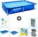 Bestway Rechthoekig Steel Pro Zwembad - 221 x 150 x 43 cm - Blauw