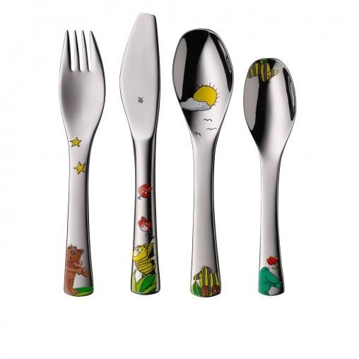 WMF Child's Cutlery Set 4-pcs. Janosch - Stainless Steel - Dishwasher Safe - For Children 3+ Years