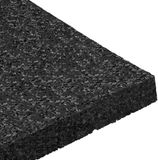 vidaXL Rubber granulaat patio pad zwart 9 x 9 x 1 cm rubber