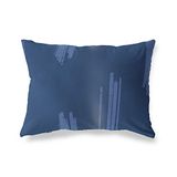 BonaMaison Blauw Decoratieve Kussensloop, Kussenhoezen Bank, Decoratieve Kussenhoesjes, Kussensloop; Sofa, Slaapkamer, Kantoor, Auto 45x60 Cm - Ontworpen en vervaardigd in Turkije