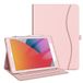 Fintie Hoes voor iPad 10.2 inch 9e Generatie 2021/8e Gen 2020 /7e Gen 2019, [Hoekbescherming] Multi-hoek Kijkfolie Standaard Beschermhoes met Documentsleuven Automatische Slaap-waak, (Roségoud)