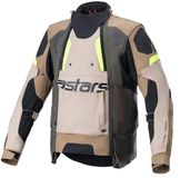 Alpinestars Halo Drystar Jas Donker Kaki Zand Fluo Geel - Maat XL