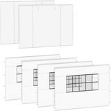 VONROC Zijwanden Set - 6x3M – 6 stuks - Wit