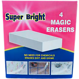 Super Bright Magic Erasers Nano Spons - 4 stuks