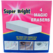 Super Bright Magic Erasers Nano Spons - 4 stuks