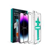 Deppa [2 Stuks] Screen Protector voor iPhone 14 Pro (6.1') Schermbeschermer, 9H Gehard glas Volledige dekking - met sjabloon voor installatie [Bubble Free]