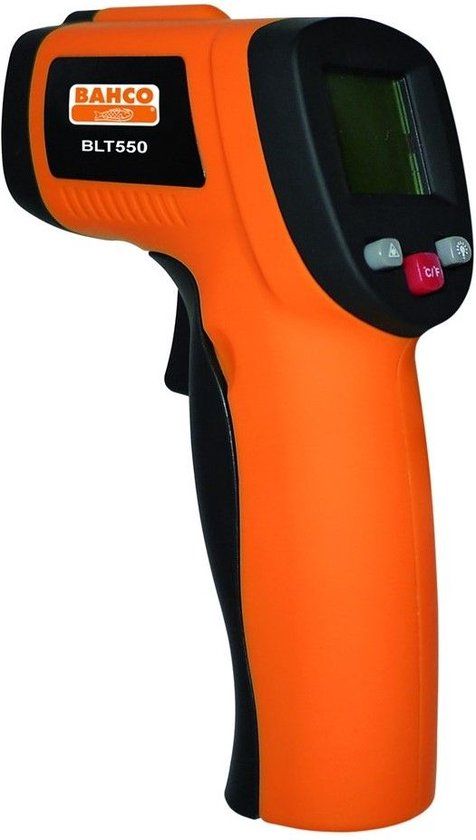 Bahco Infraroodthermometer: -50 °C tot +550 °C, Oranje