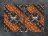 TMK ArtDeko Planche à découper en verre - 2x 35x52 cm - Motif