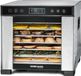 Rommelsbacher DA 650 - voedseldroger - 0,5 m² droogoppervlak - 7 droogroosters - touchbediening met LCD-display - instelbare temperatuur 35–75 °C - 99-uurs timer - roestvrijstalen behuizing