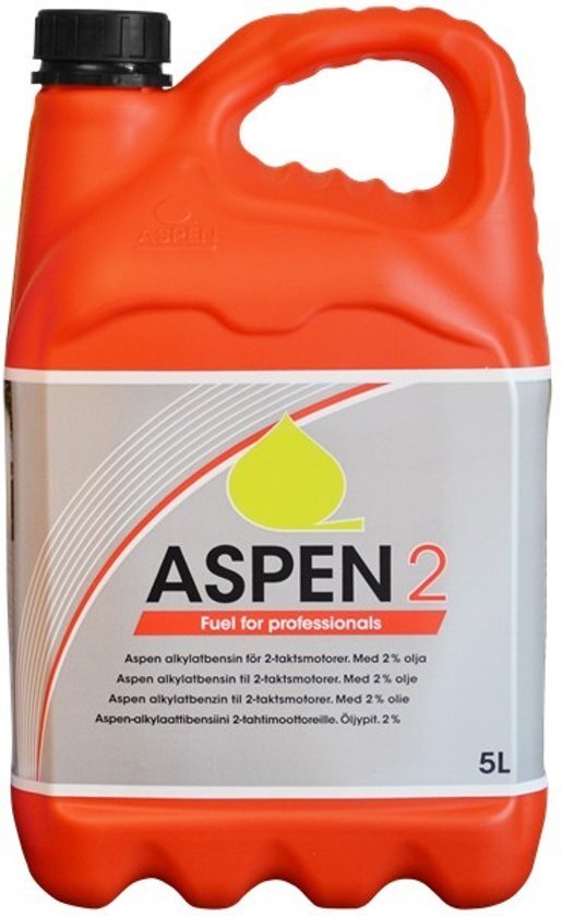 ASPEN 2 FRT a 5 liter schone alkylaatbenzine voor tweetaktmotoren