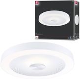 Paulmann Plafonnier LED Volea IP44 3000K 1300lm 4W/18,5W dimmable Blanc, Argent