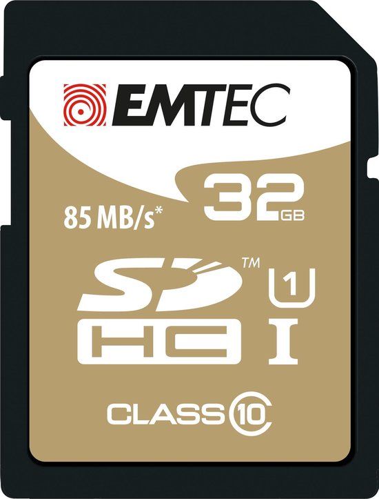 Emtec 32GB SDHC Class 10 geheugenkaart
