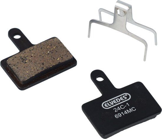 1 Elvedes schijfremblok 5mm Tektro P21.11 metallic carbon zwart