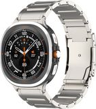 Strap-it Titanium schakel band - geschikt voor Samsung Galaxy Watch Ultra 2 (2026) / Ultra (2024/2025) - titanium kleur