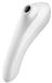 Satisfyer Dual Pleasure Sucker Vibrator - White - Clitoral Stimulation - Ambidextrous